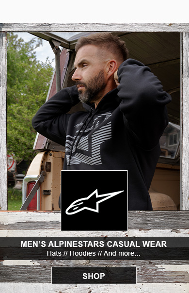Men's Alpinestars Casual Wear, hats, hoodies, and more..., SHOP button